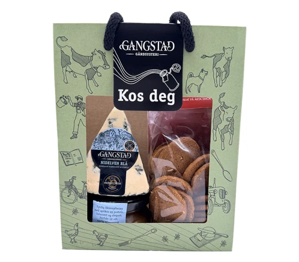Gangstad Gavepakke Nidelven Blå, Huså Pepperkjeks, Fikensyltetøy